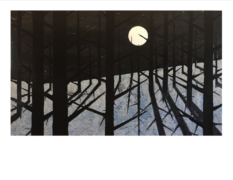 Midnight 36" x 60" Acrylic on Wood Panel ........